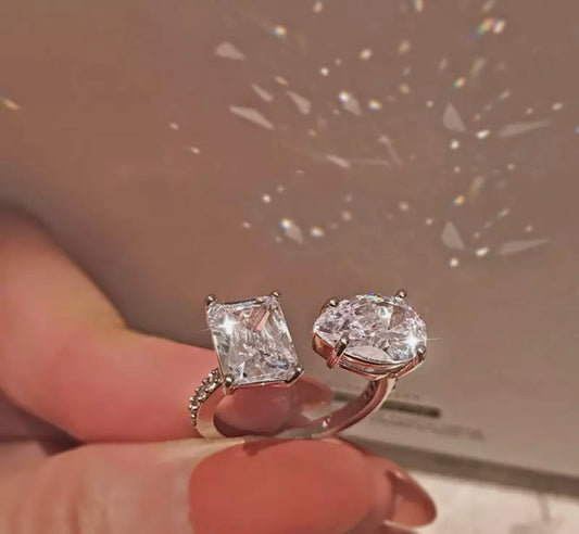 Myra Diamanté Adjustable Ring image 1