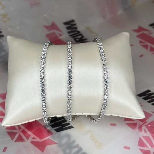 Luxe Silver Tennis Bracelet image 2