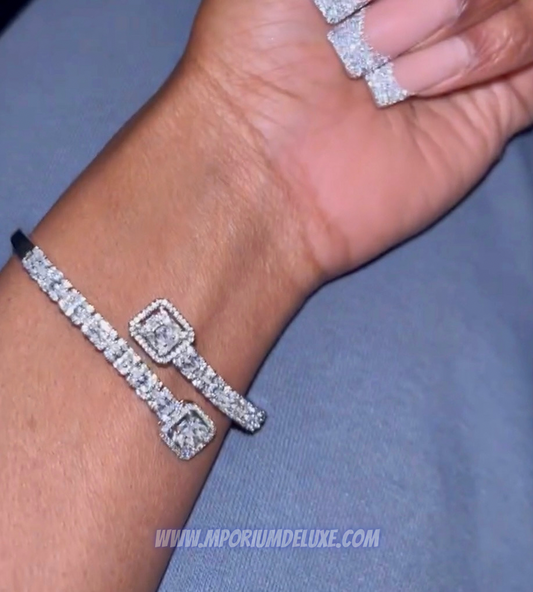 Diamanté Baguette Bracelet image 1