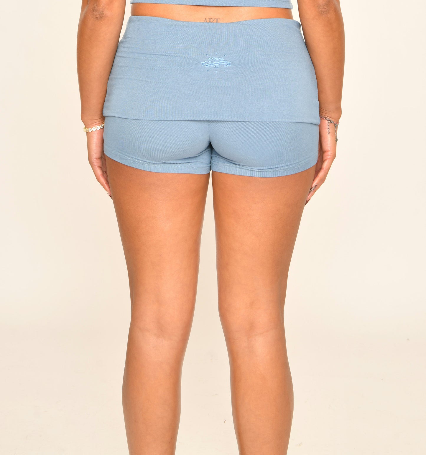 'MALIKA' Luxe Foldover Shorts image 0