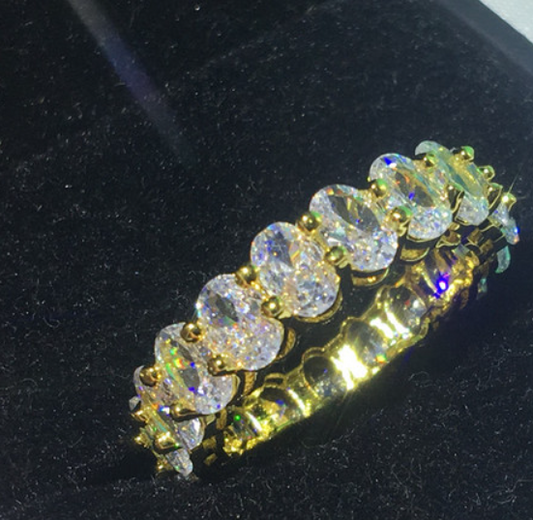 Opulence Gold Rim Cushion Cut Ring image 0