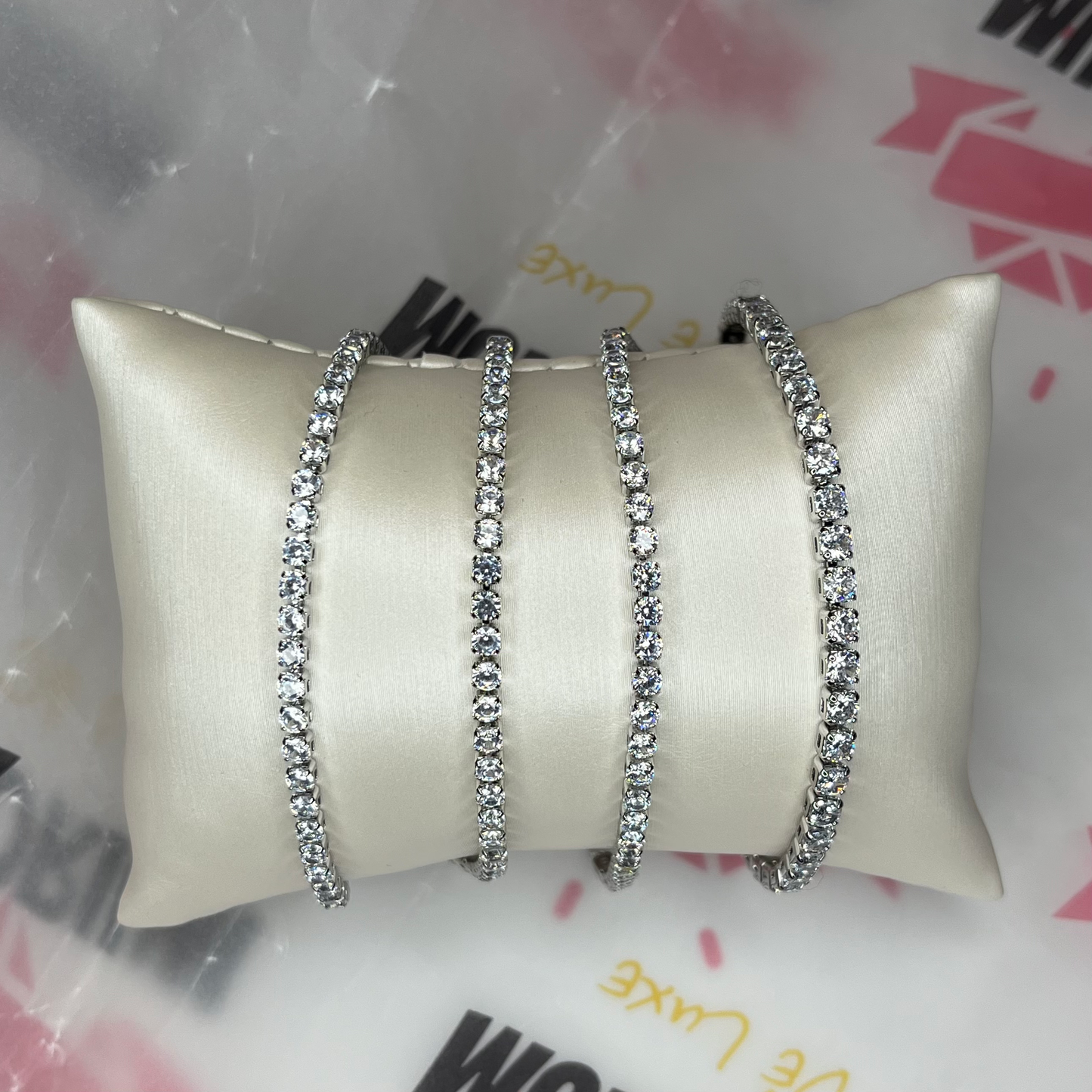 Luxe Silver Tennis Bracelet  image 5