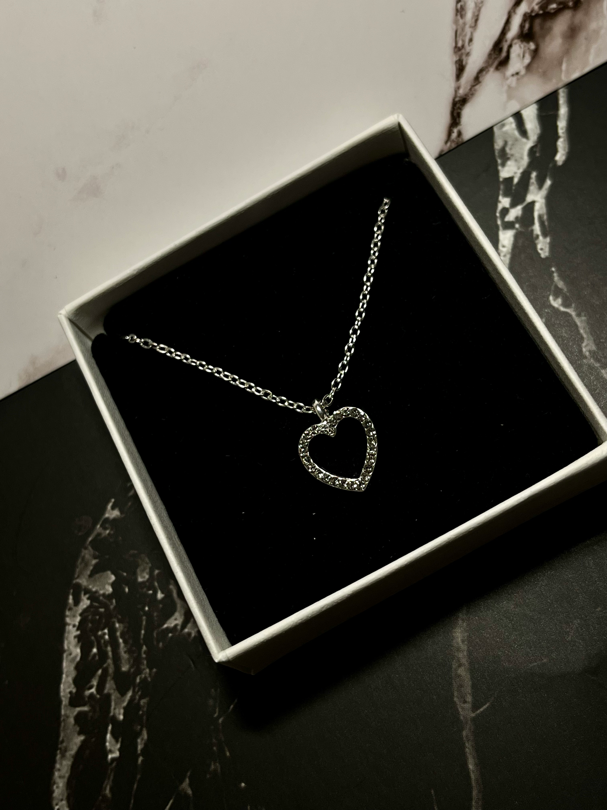 Diamanté Heart Necklace  image 3