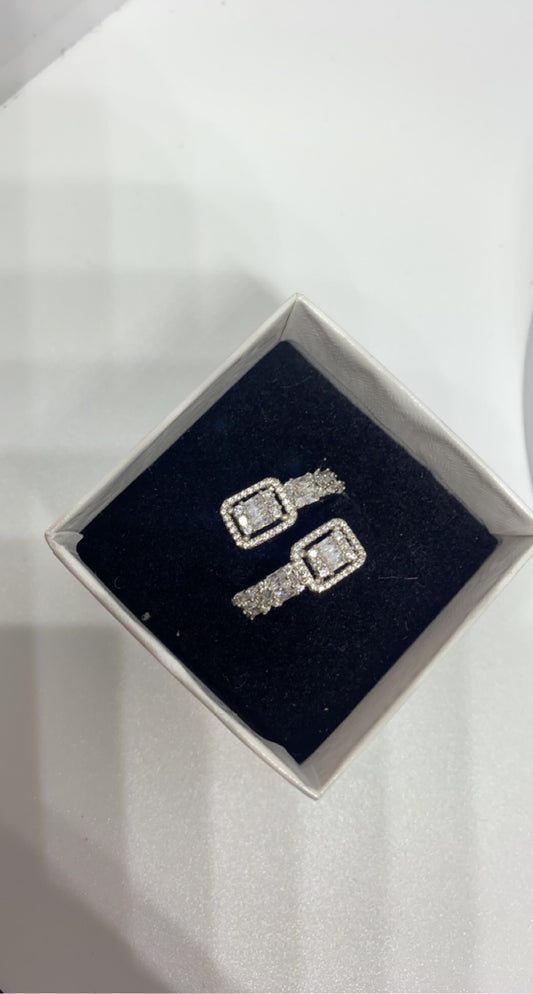 Diamanté Baguette Ring  image 1