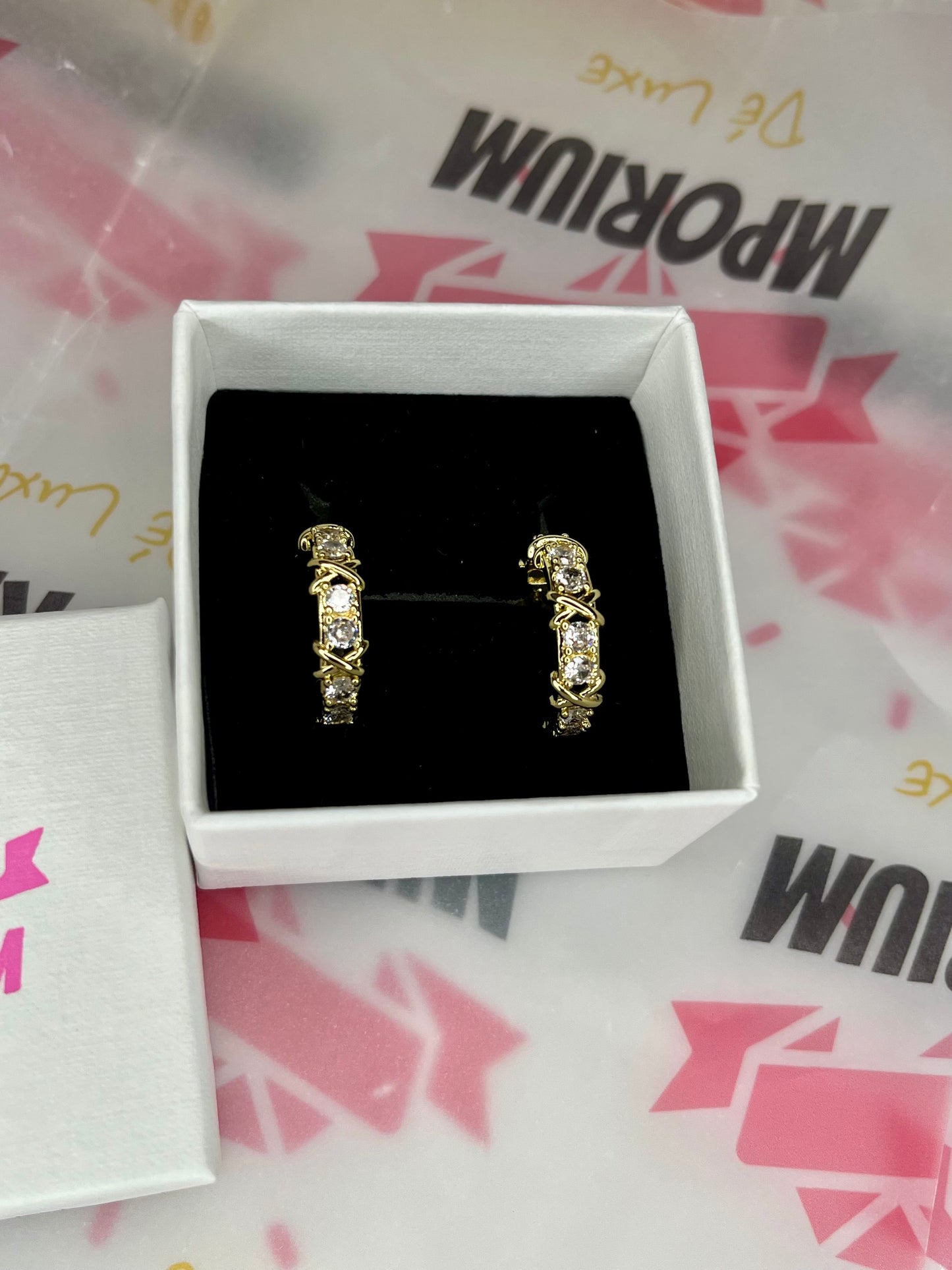 Gold Crescent Earrings  image 4