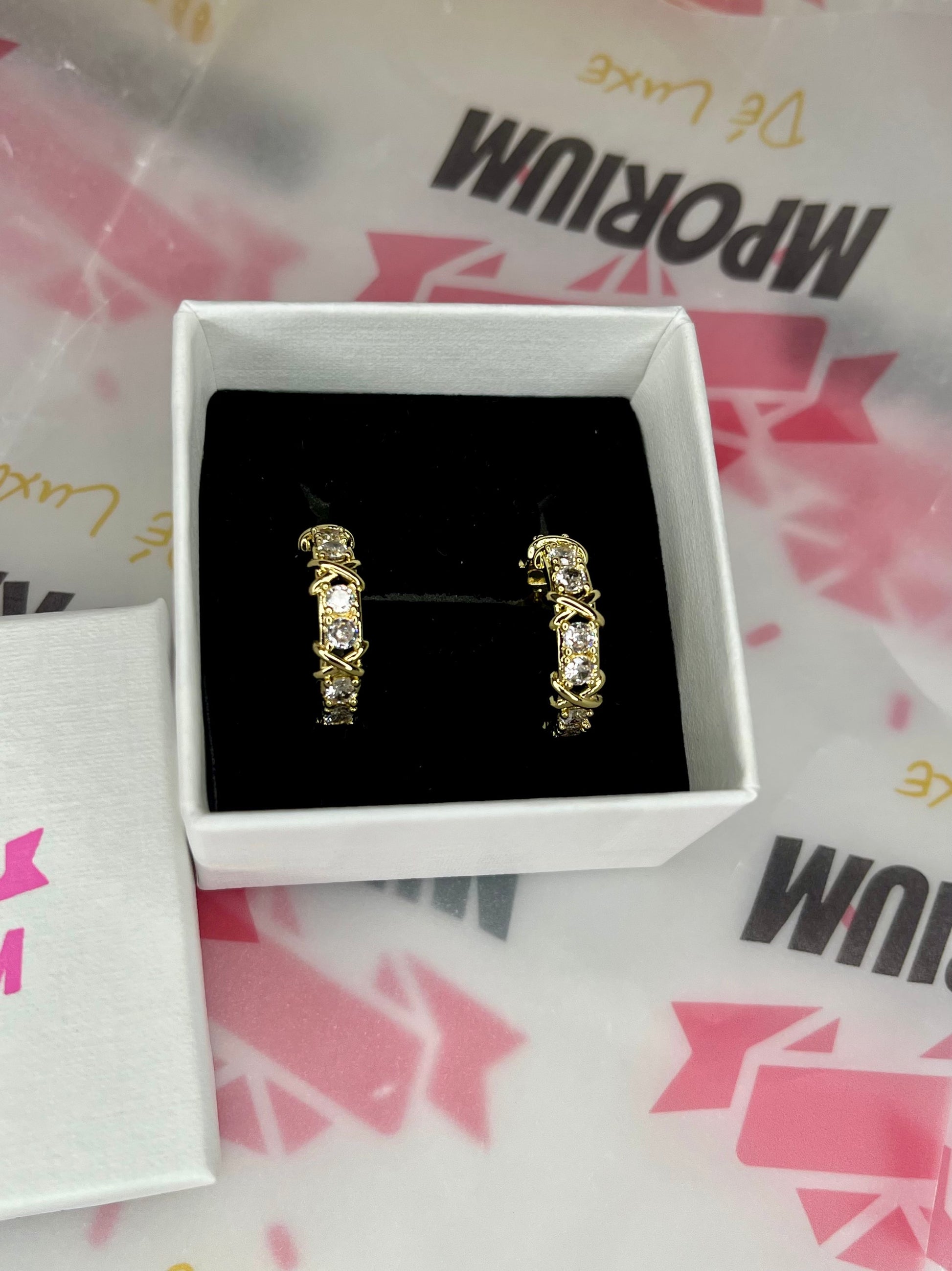 Gold Crescent Earrings  image 4