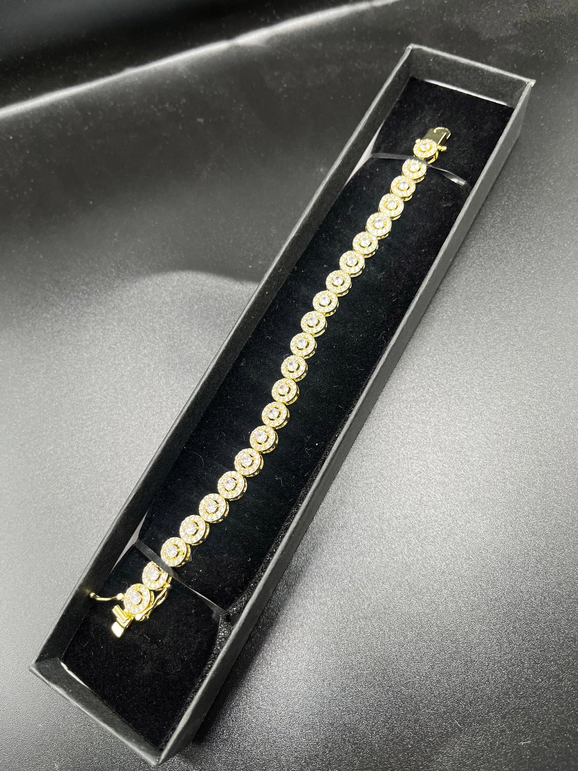 Divine Gold Tennis Bracelet  image 2