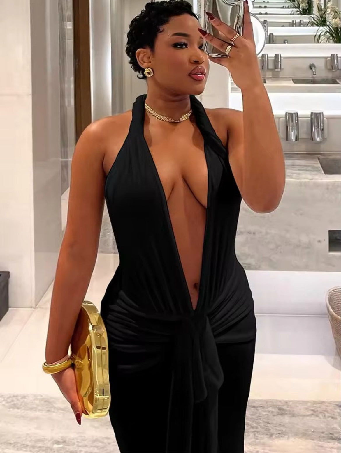 Mulsaine Backless Dress