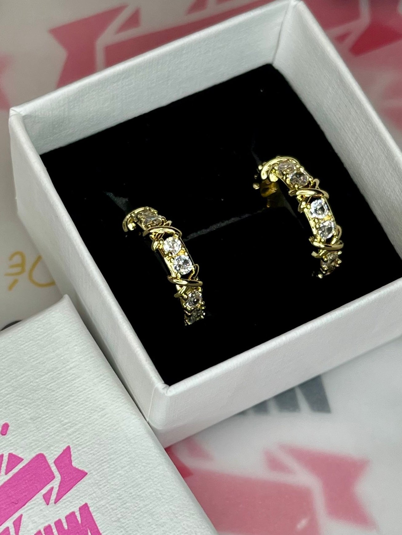 Gold Crescent Earrings  image 0