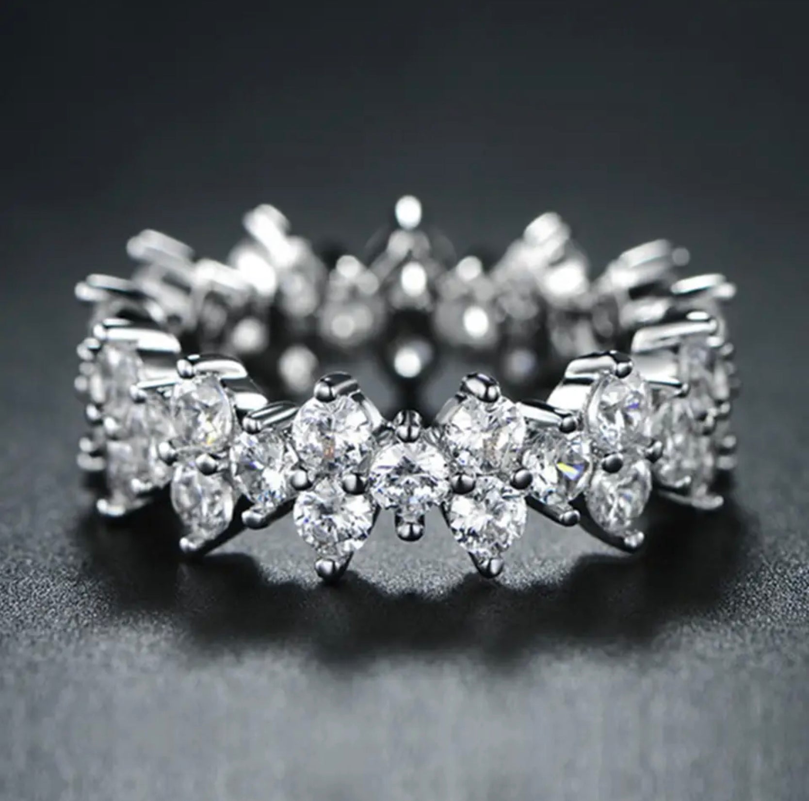 Butterfly Diamanté Ring image 0