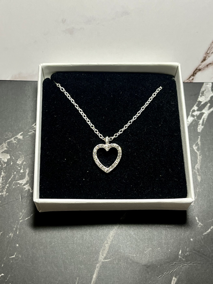 Diamanté Heart Necklace  image 2