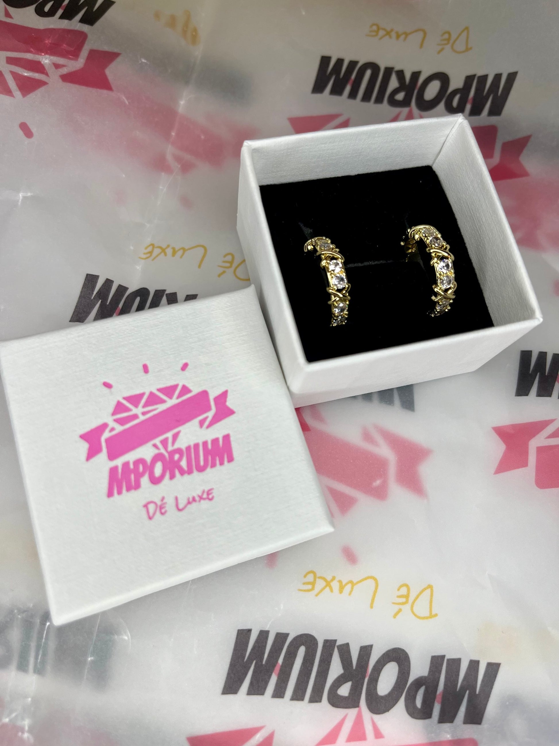 Gold Crescent Earrings  image 5