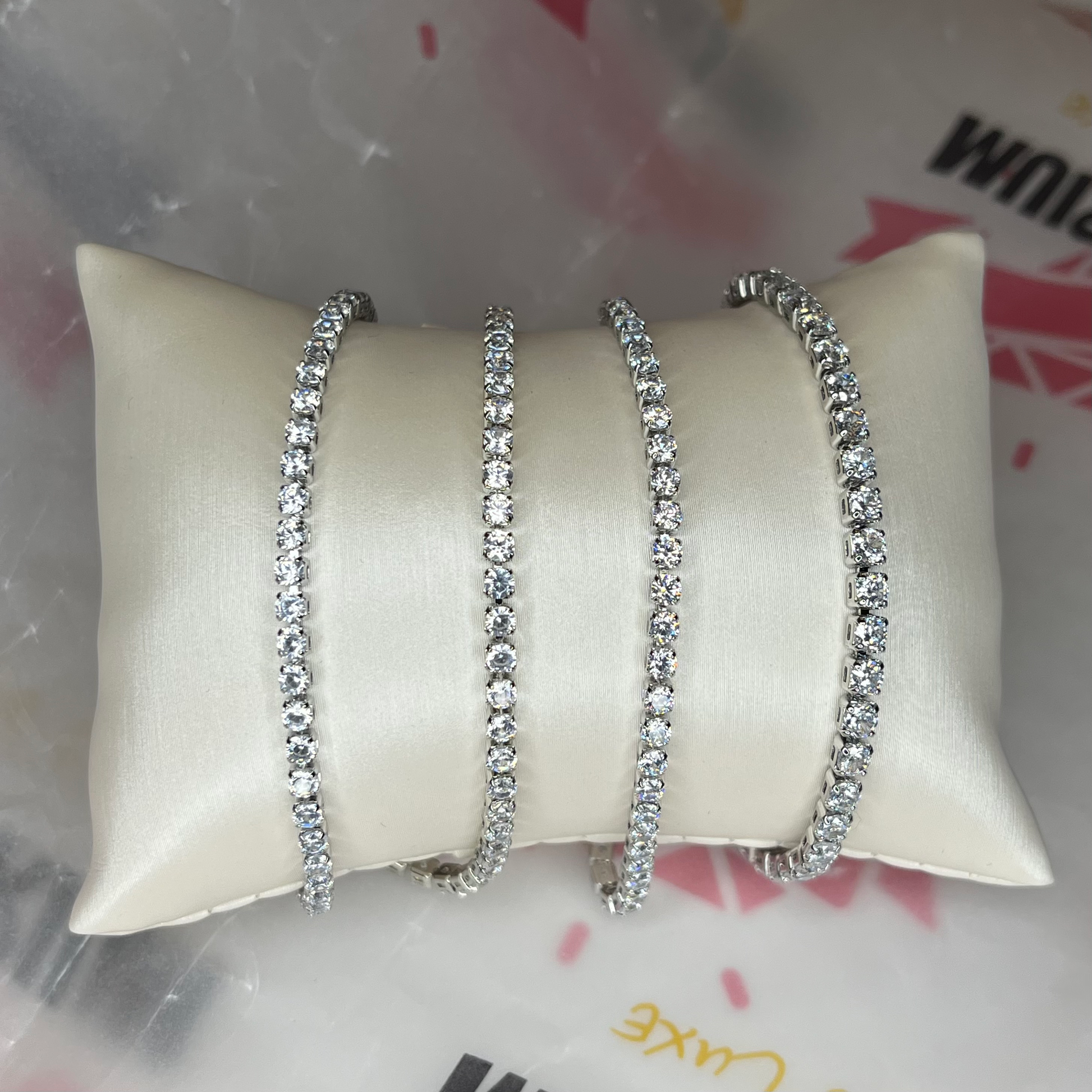 Luxe Silver Tennis Bracelet  image 0