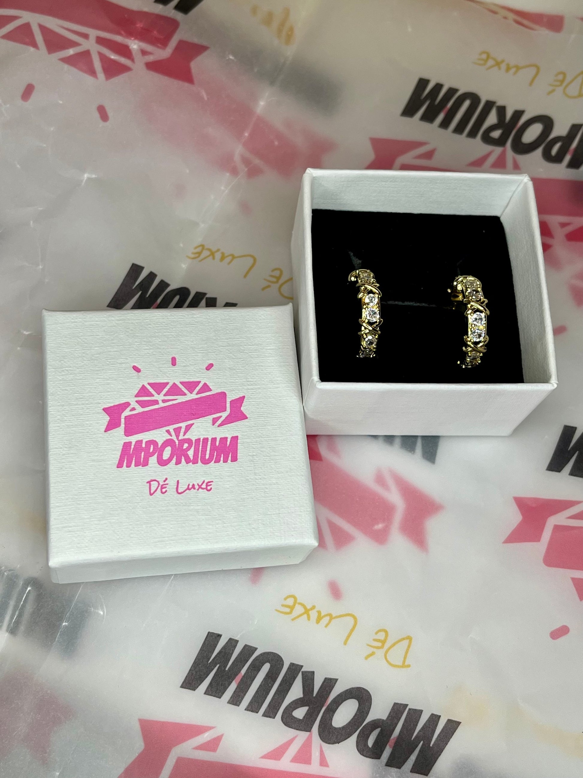 Gold Crescent Earrings  image 2