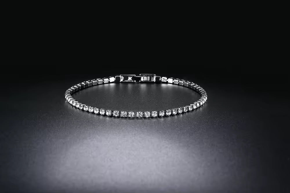 Luxe Silver Tennis Bracelet  image 6