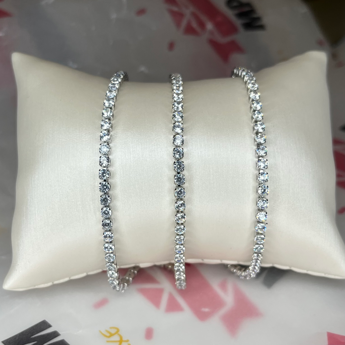 Luxe Silver Tennis Bracelet  image 3