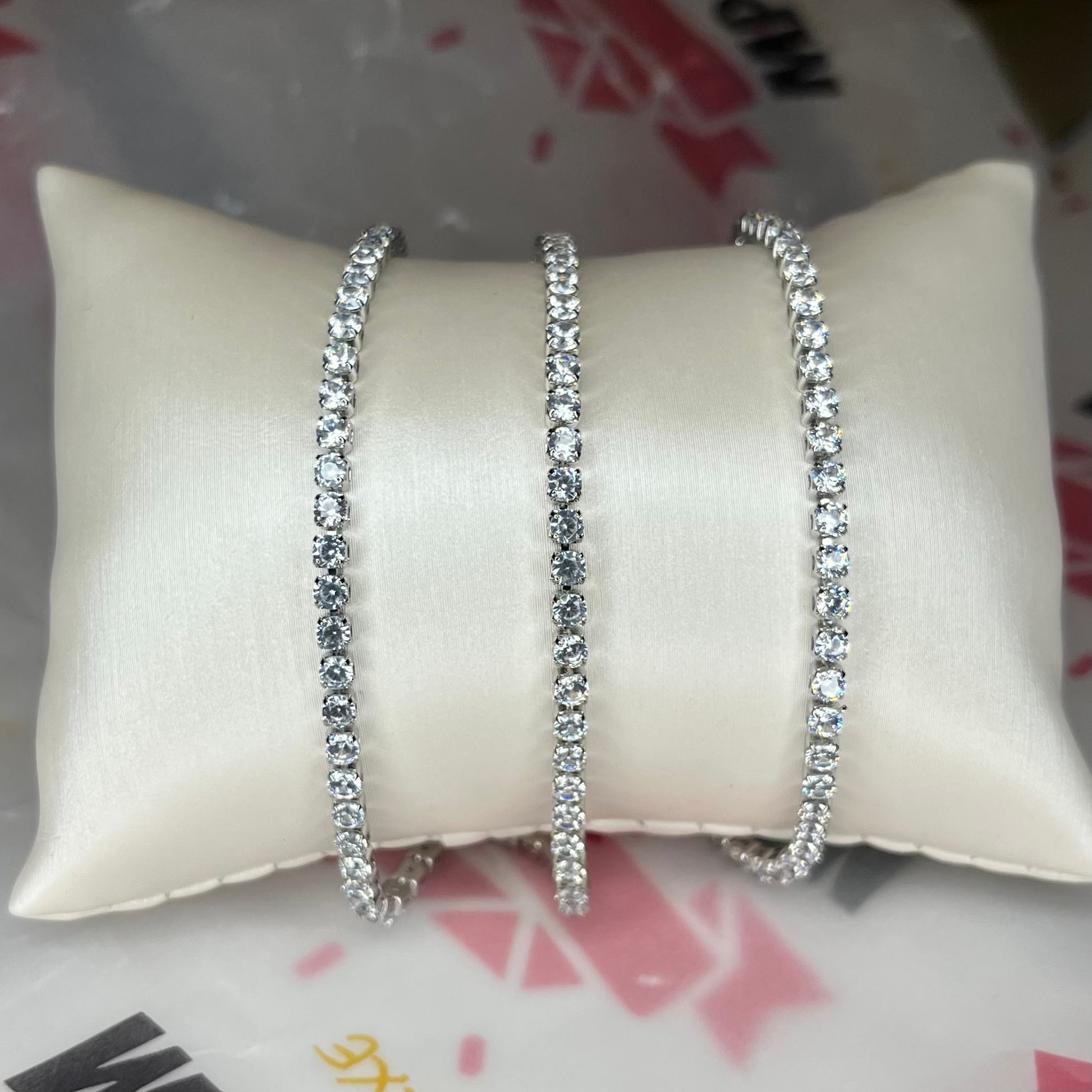 Luxe Silver Tennis Bracelet  image 3